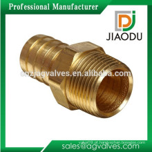 JD-2002 Conector de Mangueira de Latão Barb x NPT Macho